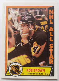 1989-90 Topps - Sticker Inserts #8 Rob Brown