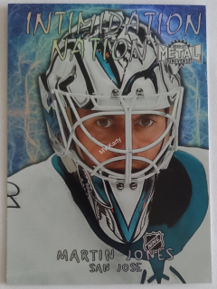2020-21 Skybox Metal Universe - Intimidation Nation #IN-13 Martin Jones