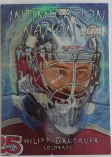 2020-21 Skybox Metal Universe - Intimidation Nation #IN-7 Philipp Grubauer