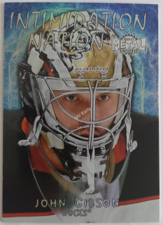 2020-21 Skybox Metal Universe - Intimidation Nation #IN-30 John Gibson