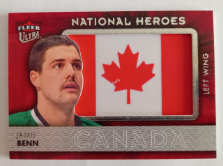2014-15 Fleer Ultra - National Heroes Manufactured Flag Patch #NH-JB - Jamie Benn