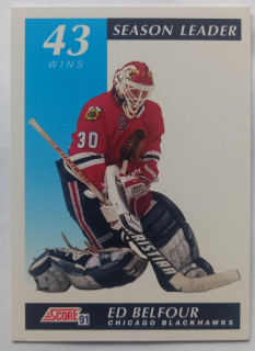 1991-92 Score American - [Base] #410 Ed Belfour