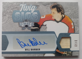 2021-22 Leaf Lumber Twig Sigs Platinum  #TS-BB1 - Bill Barber 2/12