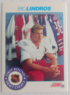 1991-92 Score - [Base] - Canadian Bilingual #329 Eric Lindros