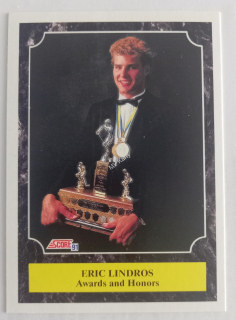 1991-92 Score - [Base] - Canadian Bilingual #330 Award Winners - Eric Lindros