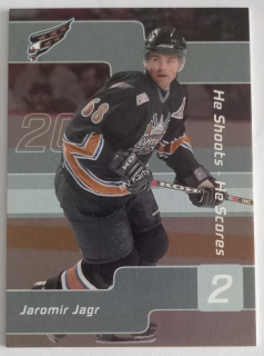 2001-02 In the Game Be A Player Signature Series - He Shoots- He Scores Redemption Points #_JAJA Jaromir Jagr