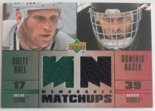 2003-04 Upper Deck - Memorable Matchups Jerseys #MMHH Brett Hull, Dominik Hasek