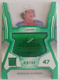 2021-22 SPx - Finite Rookies - Green #F - 29 Morgan Barron #/199