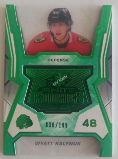 2021-22 SPx - Finite Rookies - Green #F - 19 Wyatt Kalynuk #/199