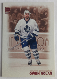 2003-04 Pacific Exhibit - [Base] - Blue Back #195 Owen Nolan #/425