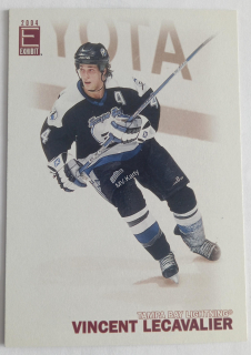 2003-04 Pacific Exhibit - [Base] - Blue Back #193 Vincent Lecavalier