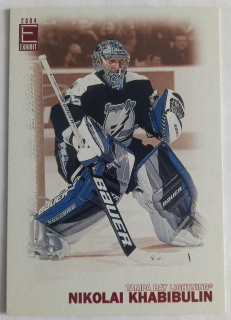 2003-04 Pacific Exhibit - [Base] - Blue Back #192 Nikolai Khabibulin #/425