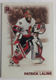 2003-04 Pacific Exhibit - [Base] - Blue Back #184 Patrick Lalime #/425