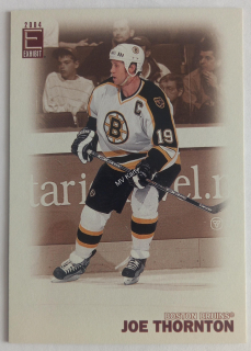 2003-04 Pacific Exhibit - [Base] - Blue Back #155 Joe Thornton #/425