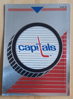 1993-94 Panini Album Stickers - [Base] #23 Team Logo - Washington Capitals