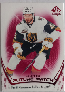 2021-22 SP Authentic - [Base] - Limited Red #190  Future Watch - Daniil Miromanov