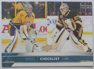 2017-18 Upper Deck - [Base] #199 Checklist - Pekka Rinne, Matt Murray